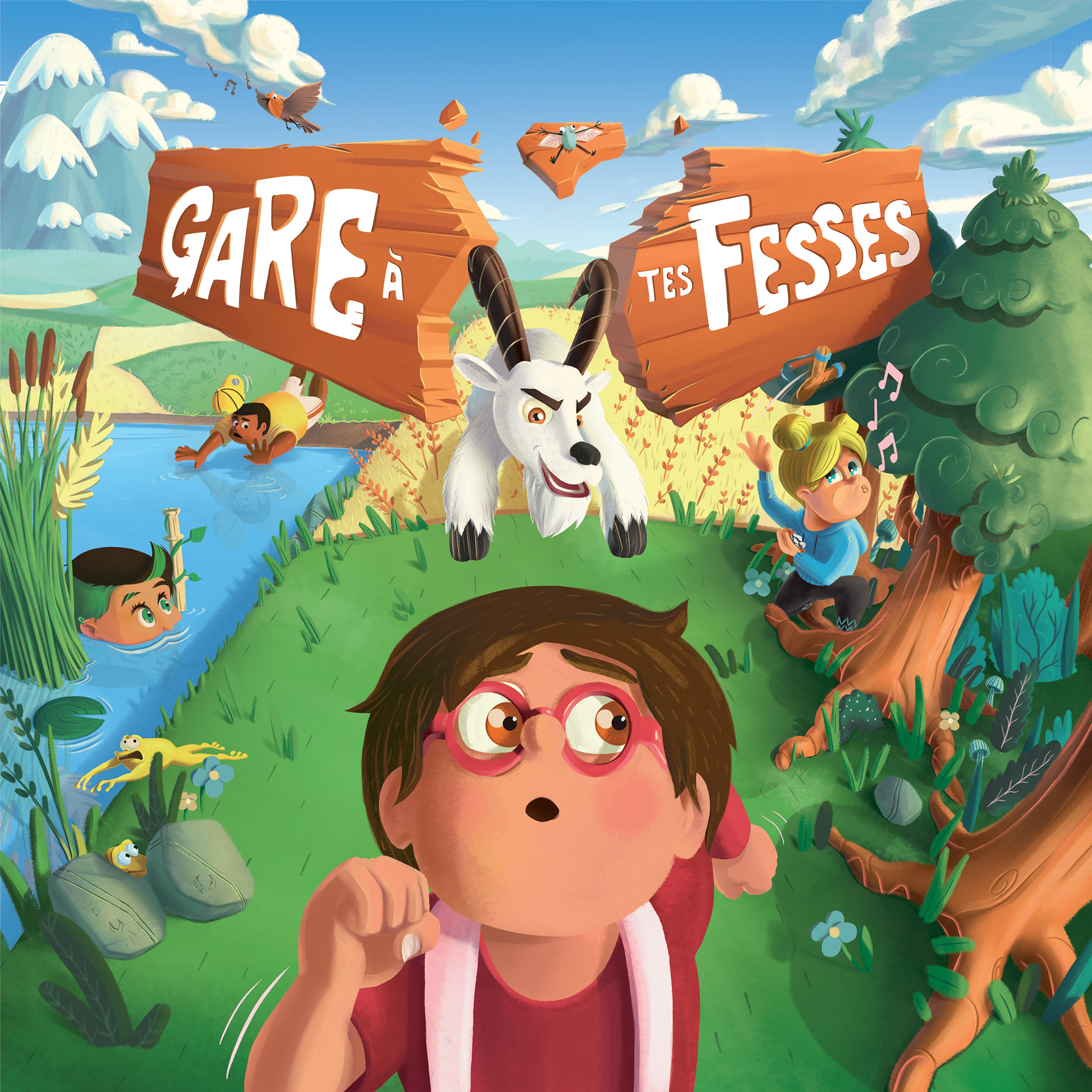Photographie de la boite du jeu Gare à tes fesses